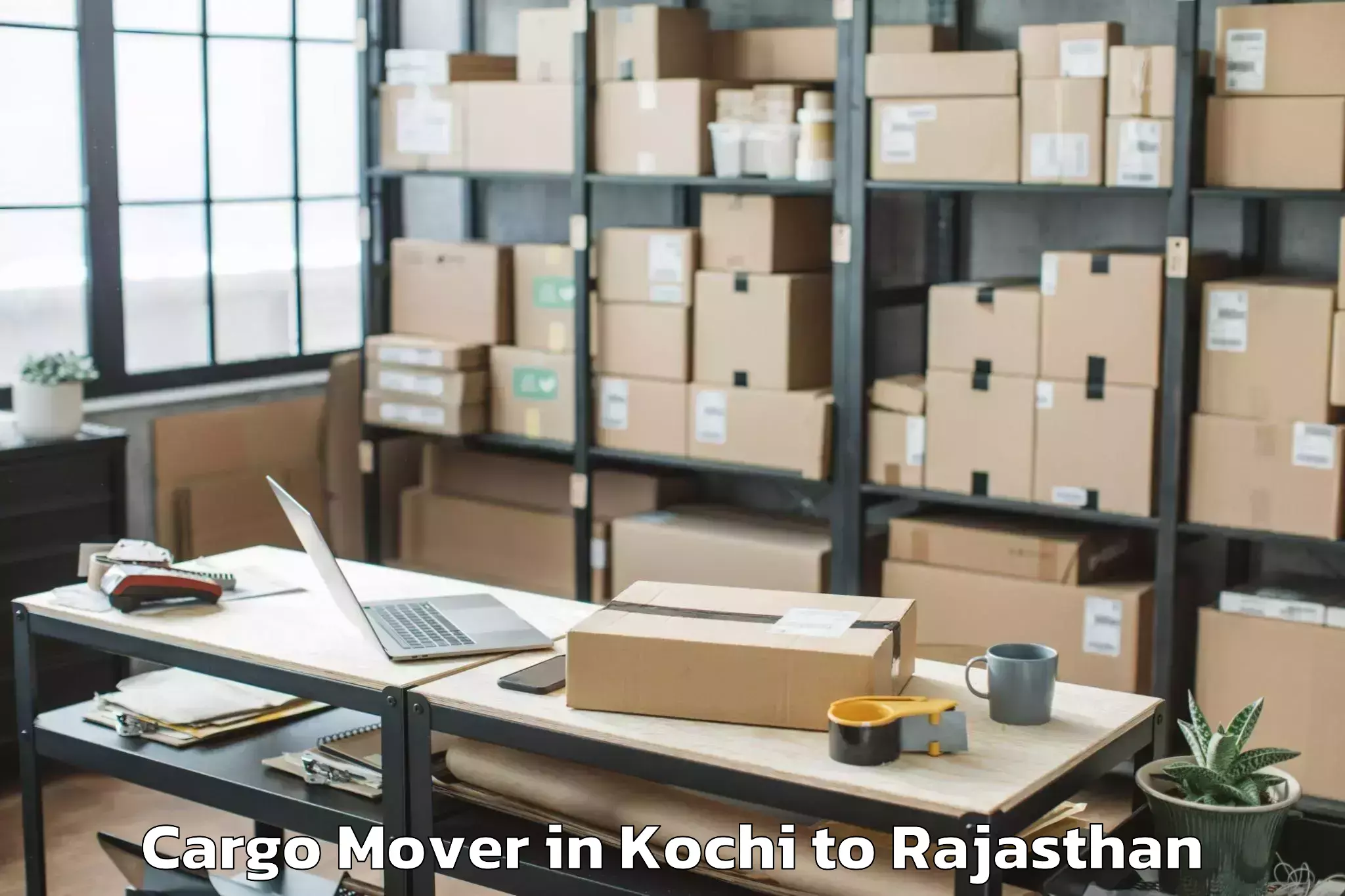 Affordable Kochi to Geetanjali University Udaipur Cargo Mover